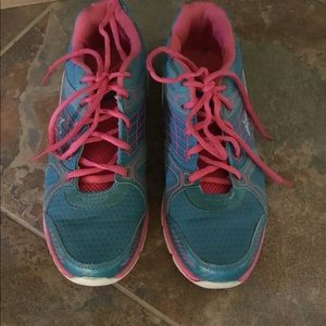 Athletic cross-trainers.